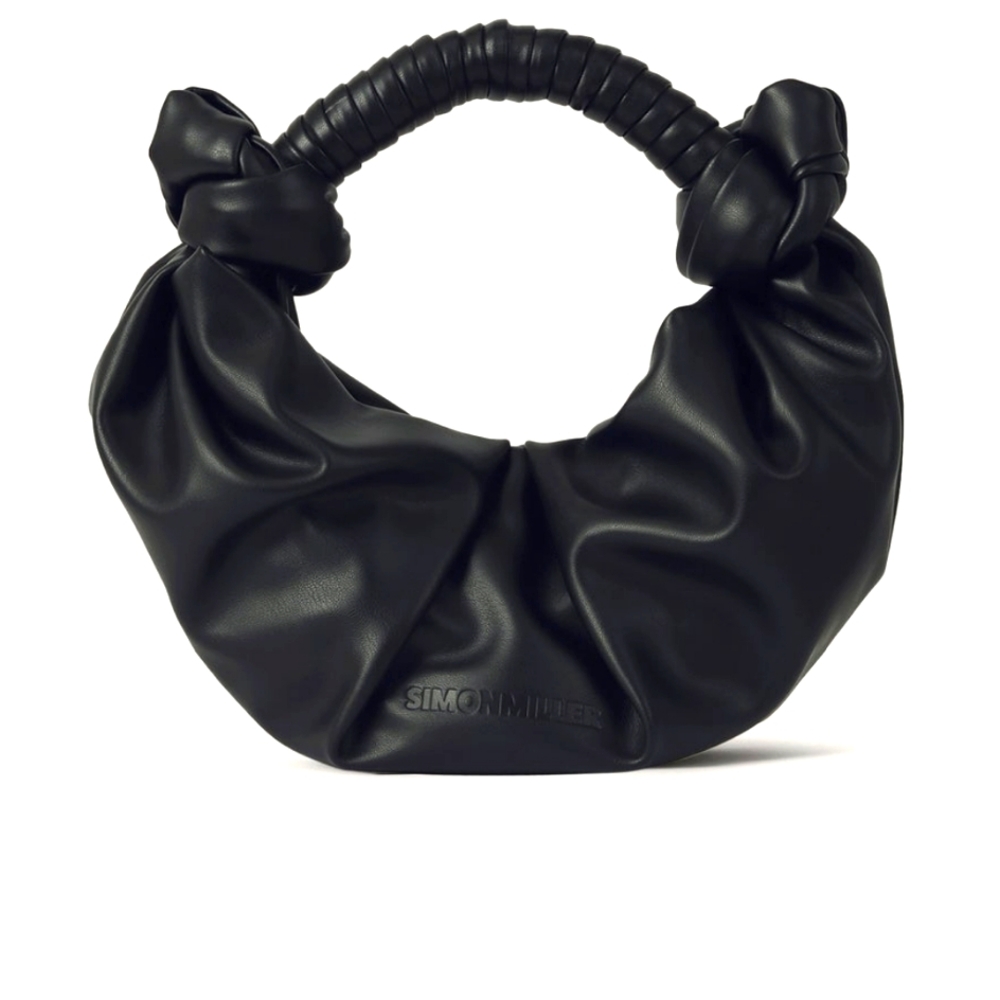 black vegan leather bag | simon miller